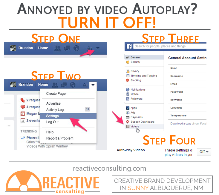 stop facebook video autoplay